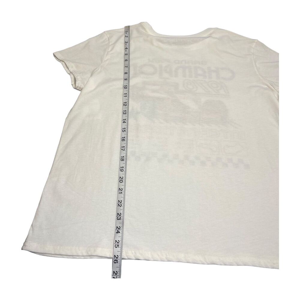 Wound Up T-Shirt Juniors 2XL (19) Cream Cotton Grand Prix Champion Short Sleeve - Picture 7 of 8